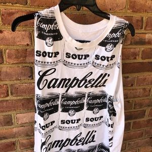 campbells soup / andy warhol muscle tank
